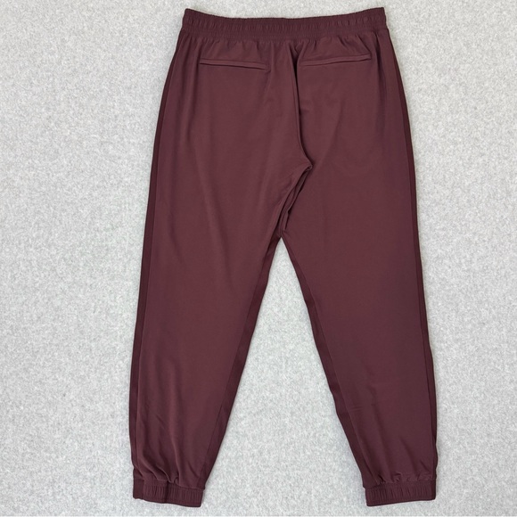 Athleta Brooklyn Lined Joggers Pants Womens Size 14 Maroon Red Athleisure Comfy - Picture 6 of 16